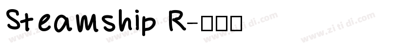 Steamship R字体转换